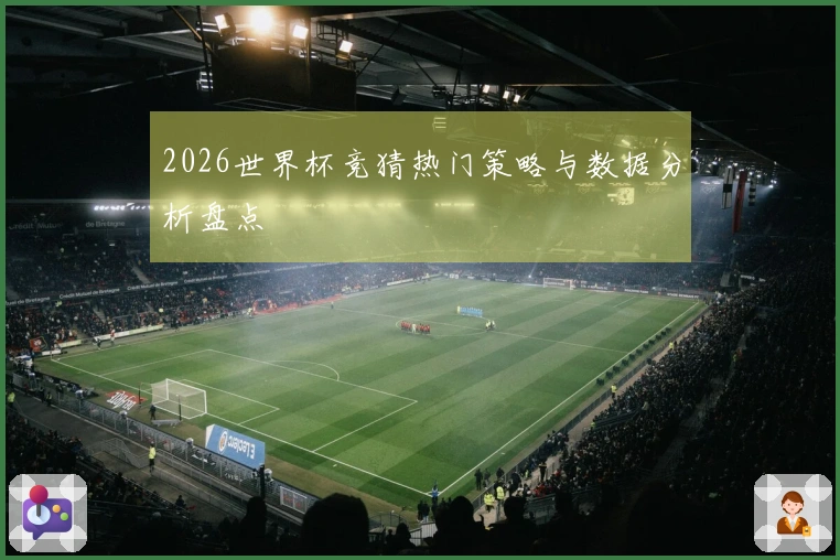 2026世界杯竞猜热门策略与数据分析盘点
